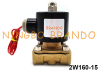 válvula de solenoide 2W160-15 fechado normal de bronze a ação direta para o óleo gás-ar da água