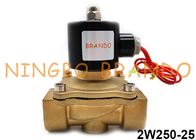 válvula de solenoide 2W250-25 fechado normal elétrica de bronze para a maneira do gasóleo 2 do ar da água