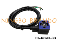DIN43650A IP67 impermeável moldou o conector da bobina da válvula de solenoide do cabo com diodo emissor de luz