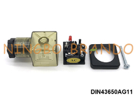 PG11 2P+E DIN43650A Conector de válvula de solenoide com luz LED IP65 AC DC