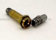 Cor prateada/de bronze 304 de aço inoxidável da válvula pneumática eletromagnética do cilindro