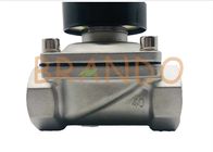 Válvula de solenoide de prata 2S-400-40/movimentação direta de aço inoxidável da água de válvula de solenoide