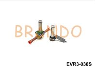 Válvula de solenoide média EVR3-038S da refrigeração da pressão 220VAC 12VDC