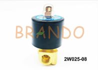 1/4&quot; válvula de controle amarela dourada 2W025-08 da água da cor 2V da polegada feita do bronze superior