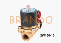 C.C. 24V válvula de solenoide de bronze 2W160-10 da água de 3/8 de polegada para o tratamento da água