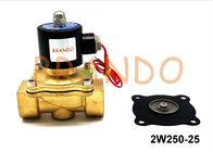 Válvula de bronze da água do solenóide da maneira 2/2 de DC2Volt 2W250-25 pneumática