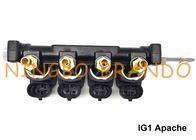 Tipo LPG de IG1 Apache OMB/trilho de CNG cilindros dos injetores HD 4 3 ohms de DC12V