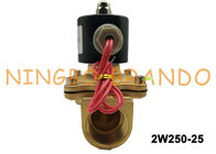 2W250-25 válvula de solenoide pneumática operada DN25 do fim do Normal do corpo G1” polegada de bronze