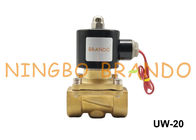 UW-20 2W200-20 3/4&quot; tipo válvula de solenoide DC12V normalmente fechado do óleo do ar da água AC110V de Uni-D do diafragma de NBR