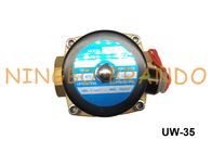 2W350-35 UW-35 1 1/4&quot; tipo válvula de solenoide normalmente fechada AC110V de UNI-D do diafragma de bronze do corpo NBR