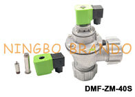 1-1/2 válvula pneumática DMF-ZM-40S do jato do pulso dos diafragmas do dobro do ângulo direito da polegada para o coletor de poeira