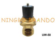2&quot; tipo válvula de solenoide elétrica de bronze AC110V normalmente fechado do diafragma de NBR DC24V de 2W500-50 UW-50 Uni-D