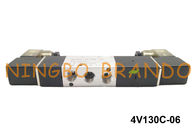 BSPT 1/8&quot; tipo posição pneumática DC12V AC110V de 4V130C-06 Airtac da maneira 3 da válvula de ar 5 do solenoide