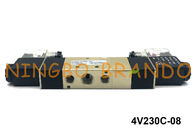 4V230C-08 pinta 1/4&quot; tipo maneira elétrica 12VDC de AirTAC do controle 5/3 do dobro da válvula de solenoide do ar
