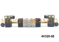 4V320-08 1/4&quot; tipo controle direcional DC24V de BSPT AirTAC da maneira pneumática da válvula de solenoide 5/2