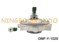 A válvula pneumática DMF-Y-102S do pulso do diafragma de alumínio de 4 polegadas imerge completamente o coletor de poeira DC24V AC110V AC220V