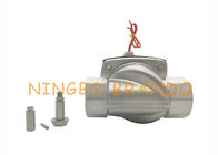 2/2 de maneira NC 2S500-50 a ação direta 2&quot; 304 lubrifica a válvula eletromagnética de aço inoxidável original pneumática da água