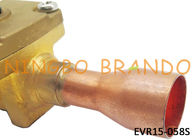 tipo EVR15 7/8&quot; de Danfoss da válvula de solenoide da refrigeração 032L1225 corpo de bronze da solda de ODF para o condicionamento de ar