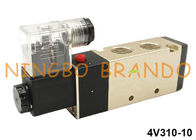 3/8&quot; válvula pneumática 24VDC 220VAC do único solenoide do controle direcional do ar da maneira 4V310-10 do NPT 5/2