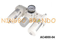 Tipo regulador de SMC do filtro de ar AC4000-04 de FRL 1/2” e unidade do lubrificador