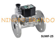 1&quot; válvula de solenoide de aço inoxidável flangeada SUWF-25 da água DN25 220V 24V