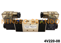 tipo de 4V220-08 Airtac - 1/4&quot; válvula de solenoide pneumática DC24V DC24V