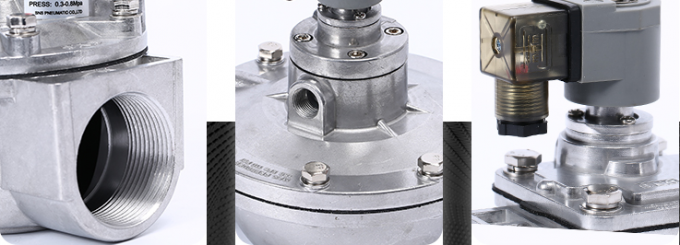 Tipo pneumático válvulas do ângulo direito da válvula do pulso de CA35T DC24V/AC220V de solenoide