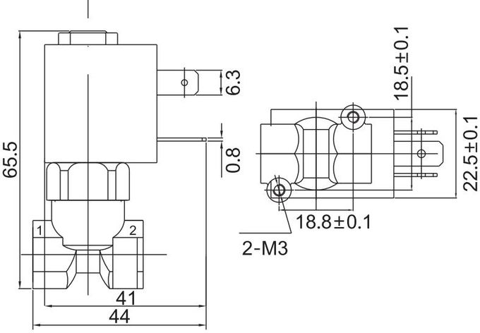 Tipo válvula de 5503 CEME de solenoide de bronze para o líquido de limpeza eletrônico 12V 24V 110V 220V 1 do ferro de vapor