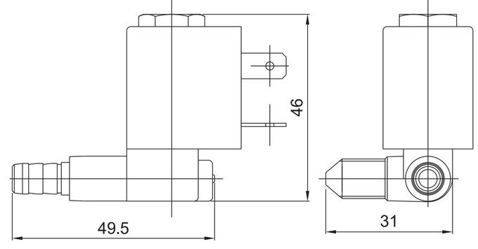 Tipo válvula de 5503 CEME de solenoide de bronze para o líquido de limpeza eletrônico 12V 24V 110V 220V 3 do ferro de vapor