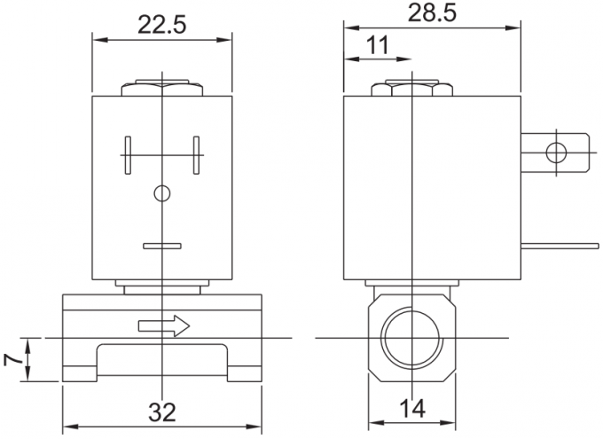 Tipo válvula de 5503 CEME de solenoide de bronze para o líquido de limpeza eletrônico 12V 24V 110V 220V 0 do ferro de vapor