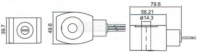 Dimensão da bobina da válvula de solenoide BB14339732: