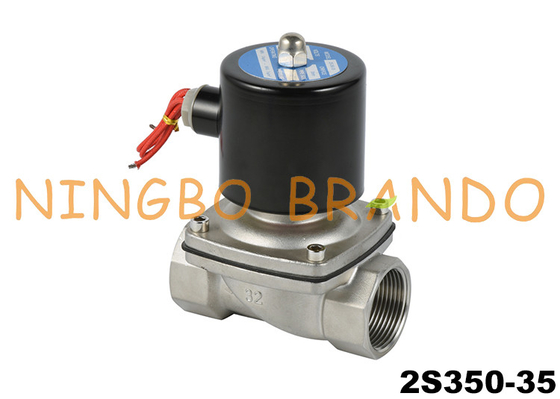 2S350-35 1-1/4&quot; NC Válvula Solenóide de Aço Inoxidável AC220V DC24V