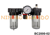Combinação do lubrificador do regulador do filtro de ar da unidade de BC2000 FRL