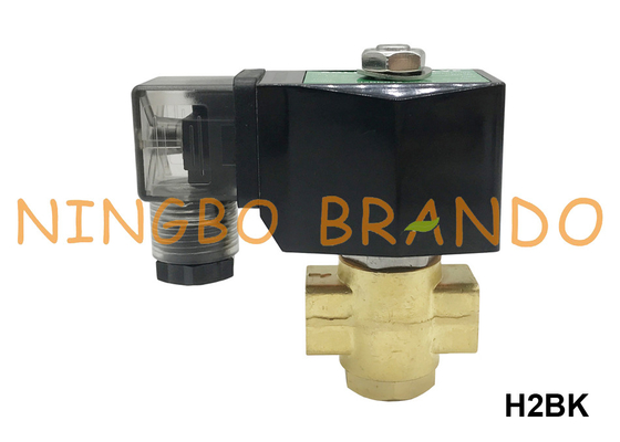 Válvula de solenoide de bronze normalmente aberta de alta pressão 1/8&quot; 1/4&quot; de 90 barras 24VDC 220VAC