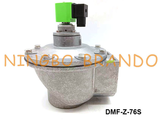 3 tipo pulso Jet Valve For Dust Collector da polegada DMF-Z-76S SBFEC do solenoide do diafragma do ângulo direito