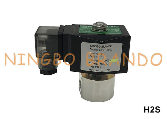 200 bar válvula de solenoide de aço inoxidável de alta pressão 1/8'' 1/4'' 12V 24V 110V 220V