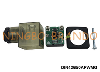 DIN43650A Conector de bobina de válvula de solenoide de poupança de energia 12VDC 24VDC 2P+E IP65