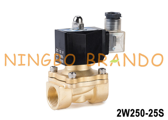 2W250-25 1'' 2 Way Normalmente Fechado Válvula Solenoide de Água de Latão 24V 220V