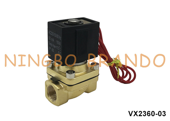VX2360-03 3/8'' SMC Tipo válvula de solenoide de latão para água 220V 110V 24V