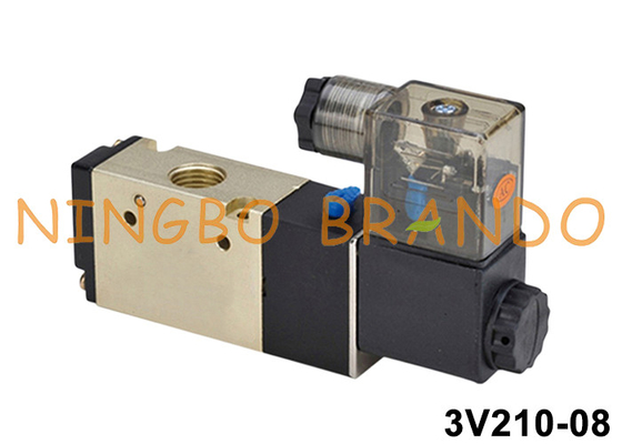 3V210-08 1/4' válvula de solenoide pneumática 3V210-08-NC 3V210-08-NO