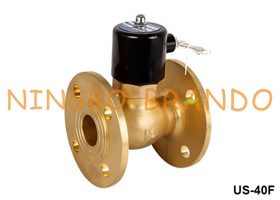 1-1/2' DN40 Flange Água Quente Vapor de Brass válvula solenoide 220VAC 110VAC 24VDC