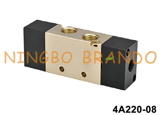 Válvula de controlo de ar pneumática de duas posições de cinco vias de 1/4&quot; 4A220-08