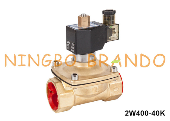 1.5''2 vias normalmente aberta de latão válvula de solenoide de água AC220V AC110V DC24V DC12V