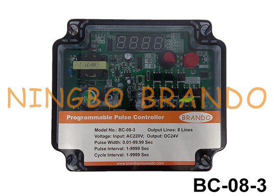 8 linhas controlador de pulso programável entrada AC220V saída DC24V