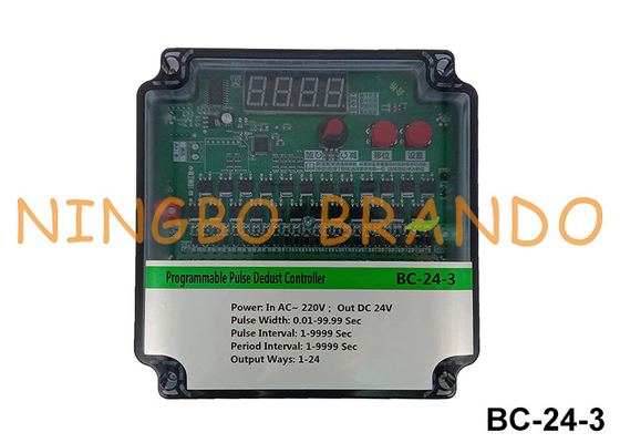 24 linhas Controlador de pulso de remoção de poeira programável Entrada AC220V Saída DC24V