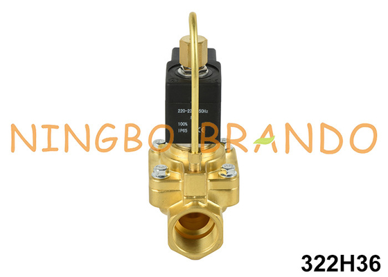 3/4' 322H36 NO válvula solenoide de latão para alta pressão 24V 220V