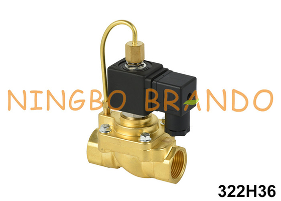 3/4' 322H36 NO válvula solenoide de latão para alta pressão 24V 220V