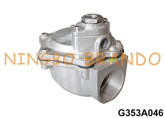 G353A046 Ângulo direito 1-1/2' válvula de comando remoto para colector de poeira