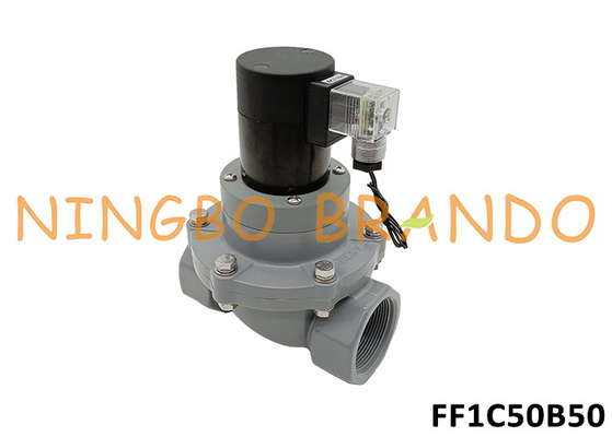 2' CPVC válvula solenoide anticorrosiva para produtos químicos ácido alcalino 24V 220V