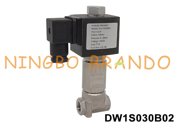 -196°C válvula de solenoide ultra-criogénica para nitrogénio líquido 1/8' 1/4'